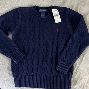 NWT boys Ralph Lauren Cableknit sweater